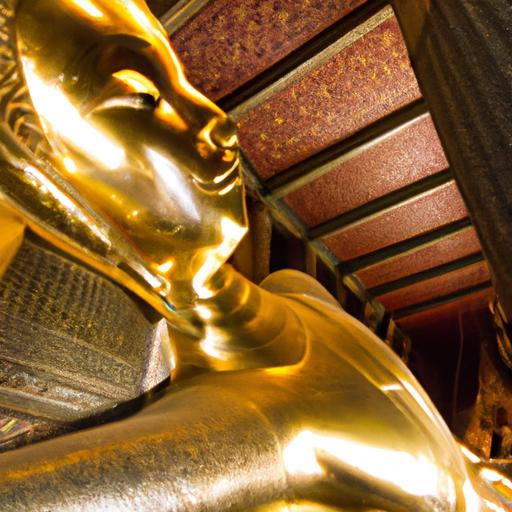 Tượng Phật nằm tráng lệ trong đền thờ hùng vĩ